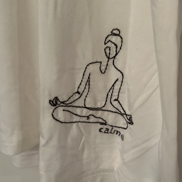 NWT Johnny Was Calme Embroidered Yoga Tshirt - Picture 4 of 8